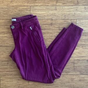Wine red Skinny pants, size 0
